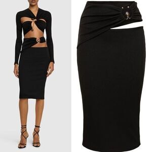 NWT Christopher Esber Orbit Skirt Black Size XS / S